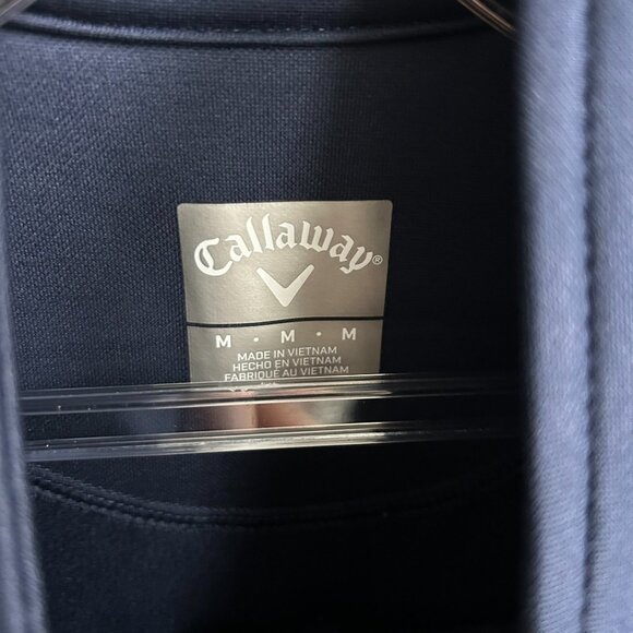 CALLAWAY Men's Navy Quarter Zip Navy Golf Sweater US. M - Picture 5 of 6